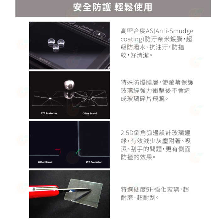 STC 9H I 鋼化貼 螢幕玻璃保護貼 適用 Nikon D500 D4S D5 D6