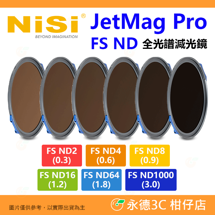 預購 耐司 NiSi JetMag PRO FS ND 磁吸魔術快裝系統 全光譜減光鏡 82mm 95mm 公司貨 濾鏡