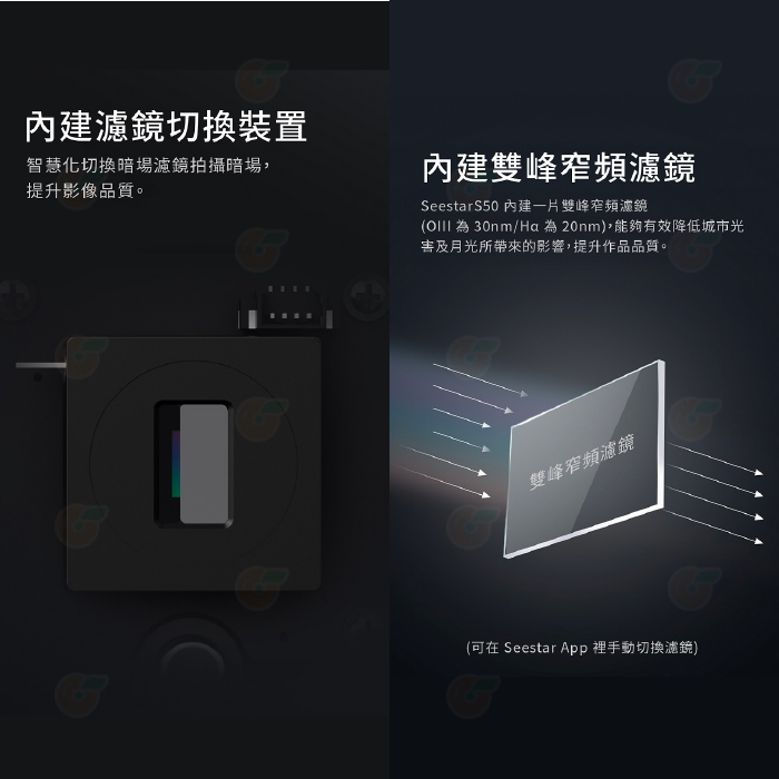 附太陽濾片 ZWO Seestar S50 全自動 天文望遠鏡 公司貨 迷你望遠鏡 賞鳥 觀星 入門 天文攝影