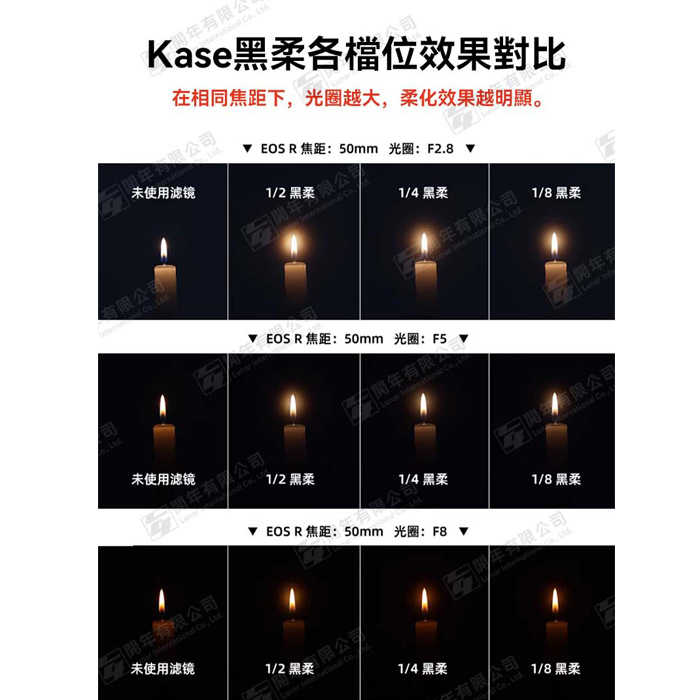 卡色 Kase AGC Black Mist 1/2 1/4 1/8 黑柔焦濾鏡 40.5mm 43mm 46mm 多層鍍膜