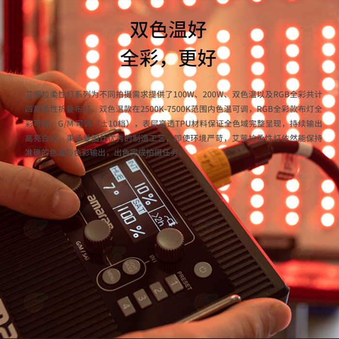 含網格+收納包 愛圖仕 Aputure amaran F22c 全彩 RGBWW 軟板燈 200W 持續燈 棚燈 平板燈