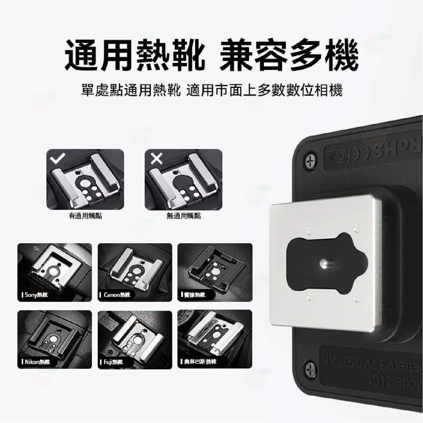 Ulanzi SL01 SL02 迷你 螢火蟲閃光燈 GN8 單點觸發 LED補光燈 機頂閃 富士 SONY GR3