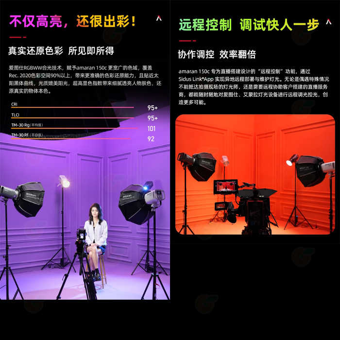 套餐組 愛圖仕 Aputure Amaran 150C 全彩 LED 攝影燈 公司貨 持續燈 補光燈 棚燈 特效 直播