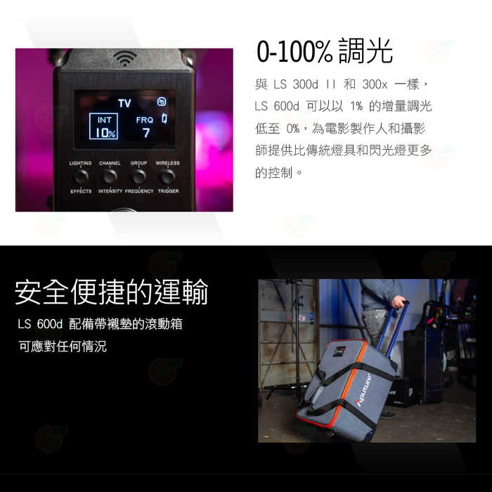 愛圖仕 Aputure LS 600D STANDARD LED聚光燈 公司貨 可APP控制 攝影棚 棚燈 補光燈