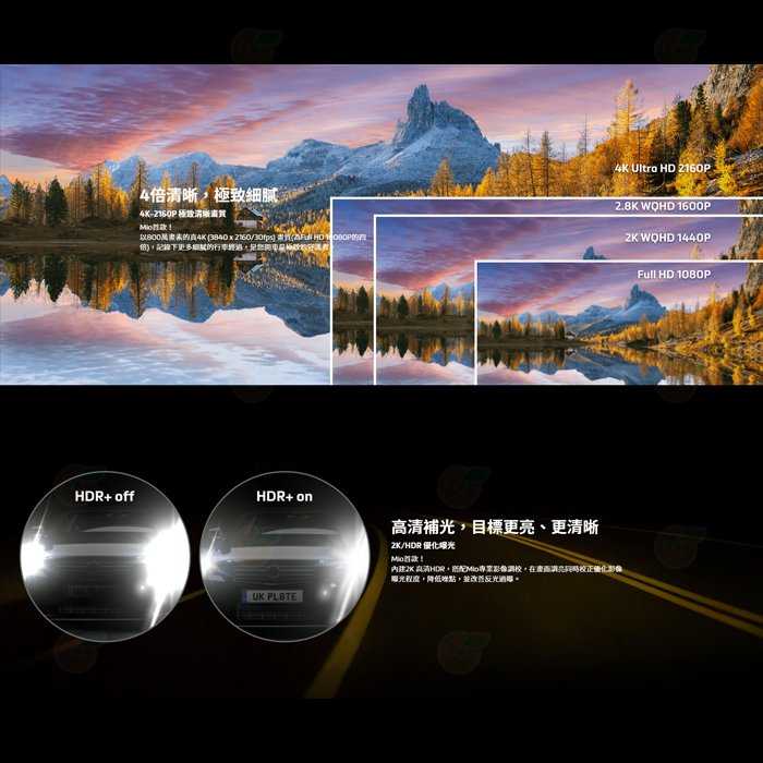 送記憶卡 Mio MiVue 887 GPS行車紀錄器 公司貨 4K 高速錄影 安全預警 測速預警 行車記錄器