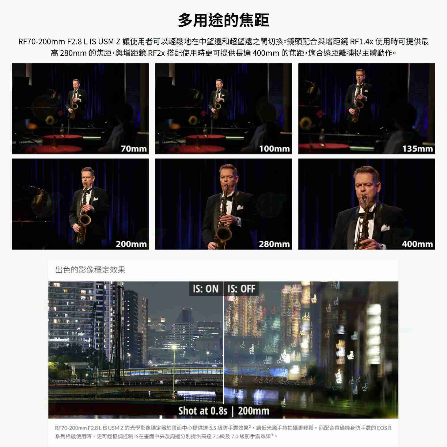 Canon RF 70-200mm f2.8 L IS USM Z 混合型 望遠變焦鏡頭 台灣佳能公司貨 70-200