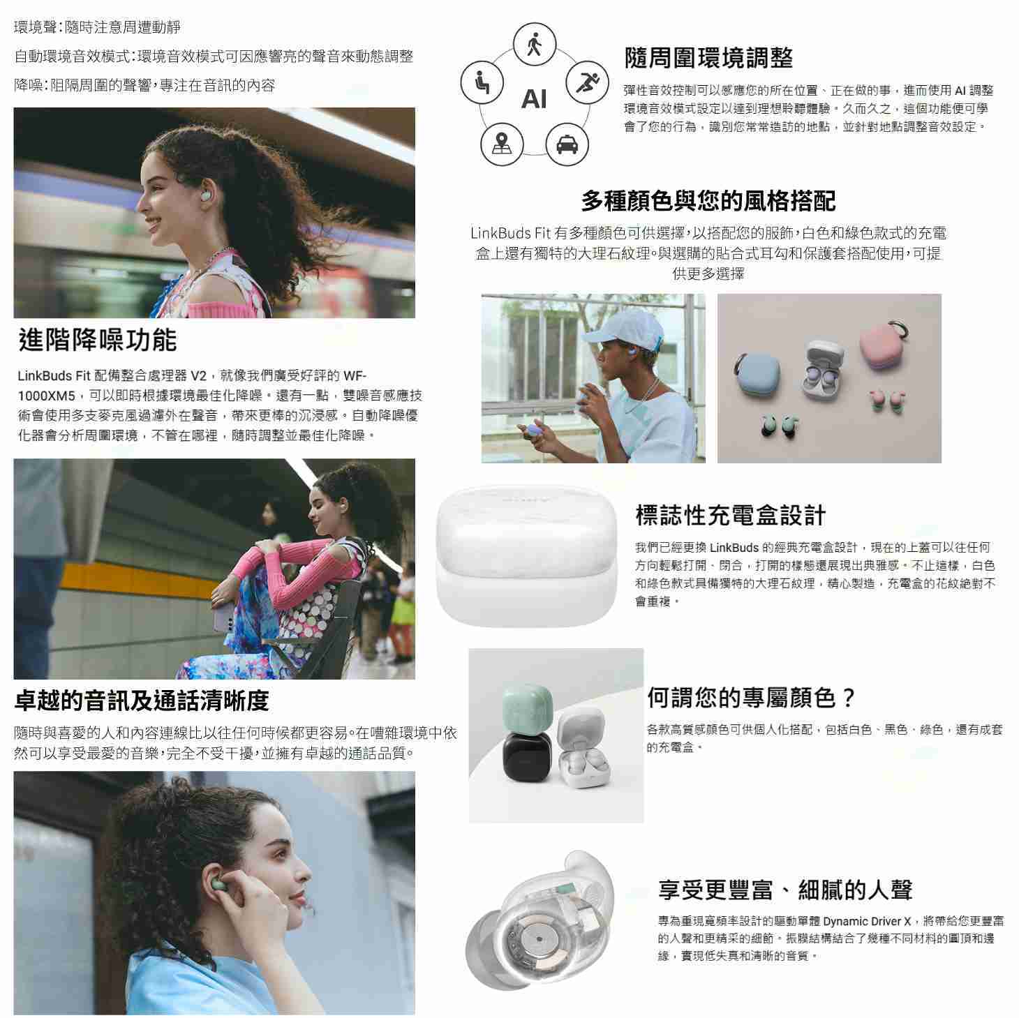 送註冊禮 耳勾 SONY LinkBuds Fit WF-LS910N 真無線 降噪藍牙耳機 公司貨 多點連線 頭部追蹤 防水