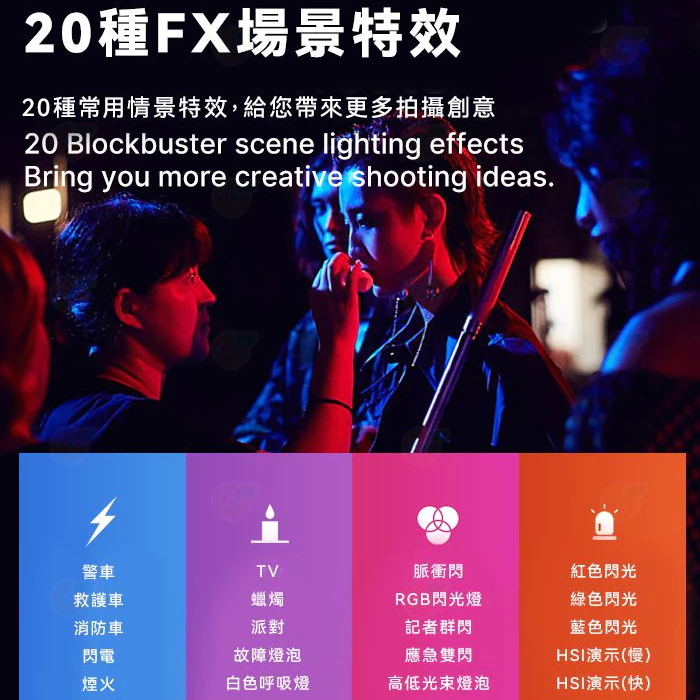 Ulanzi VL110 RGB 磁吸棒燈 2660 光棒 多燈拼接 全彩補光燈 LED燈 補光燈 攝影燈
