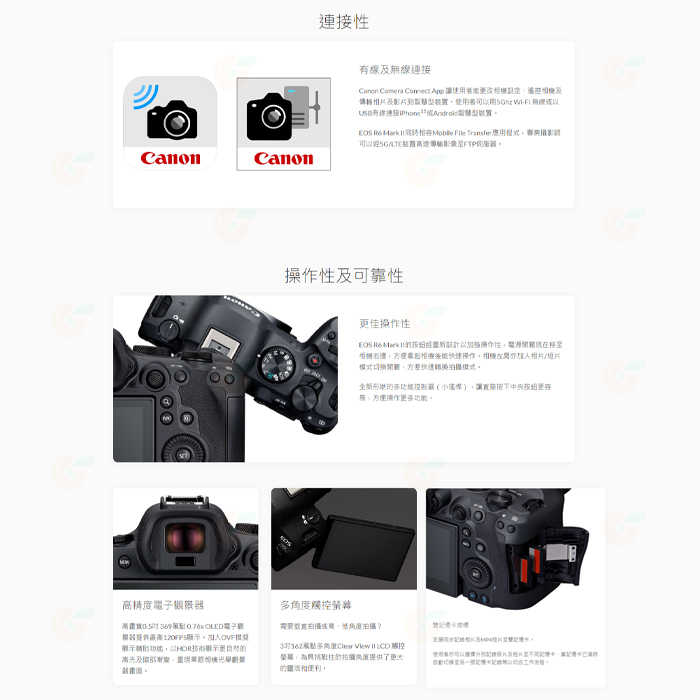 Canon EOS R6 II KIT 24-105mm 全片幅無反單眼相機 R62 單鏡組 台灣佳能公司貨