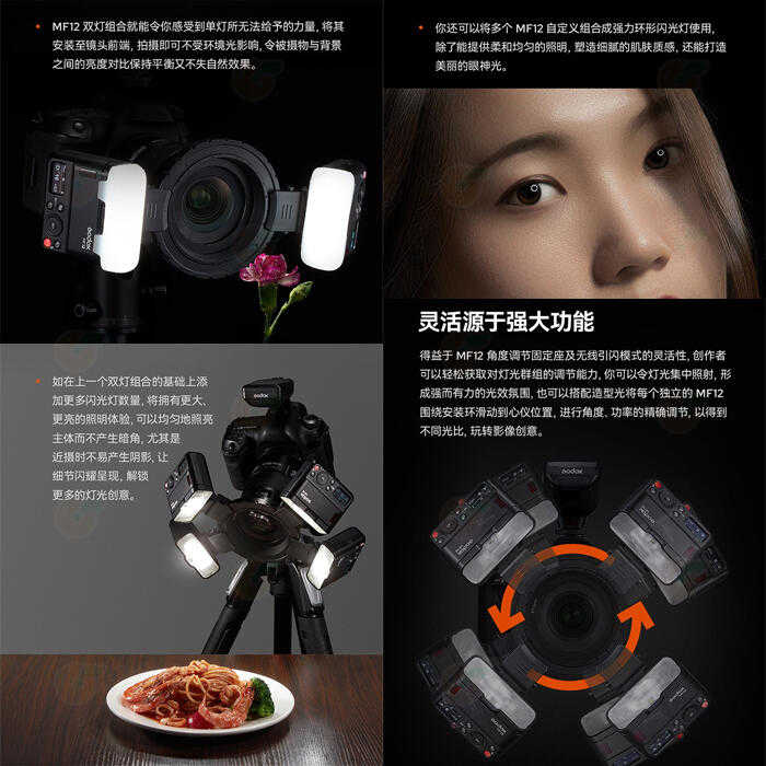 ⚡ 神牛 Godox MF12 MF12-DK1 微距閃光燈 牙醫閃燈套組 公司貨 牙科攝影 口腔拍照 環閃 昆蟲 珠寶