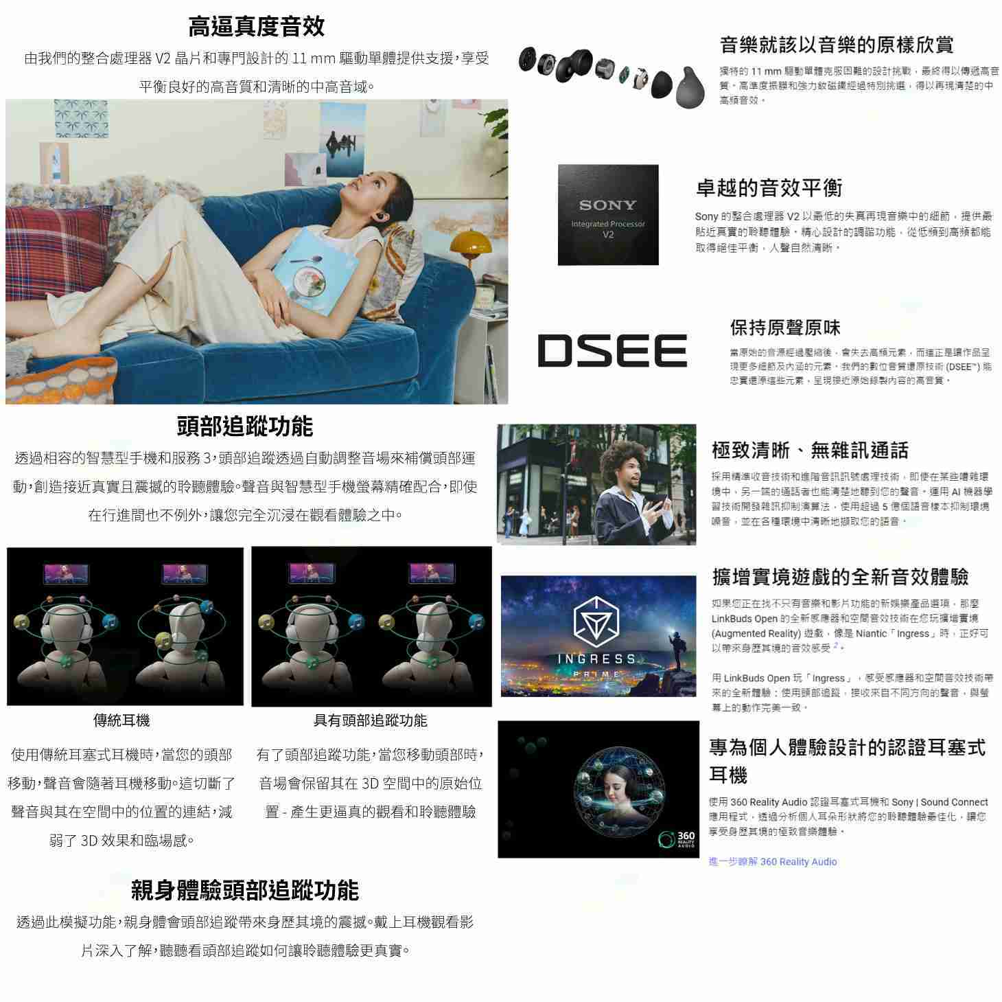 送註冊禮 耳勾 SONY LinkBuds Open WF-L910 開放式耳機 公司貨 無線藍芽 耳塞式 多點連線 頭部追蹤