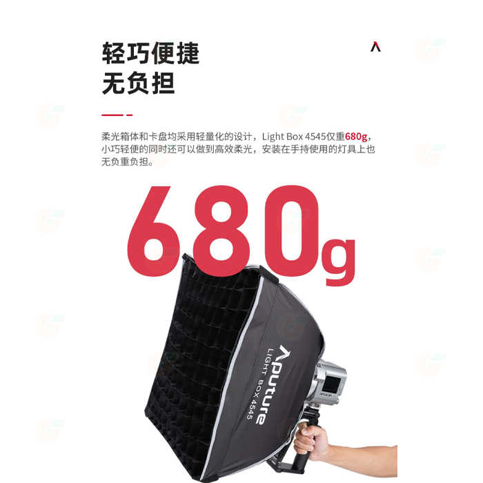 愛圖仕 Aputure Light Box 4545 45X45cm 柔光罩含蜂巢 方型柔光箱 網格 棚拍 保榮卡口