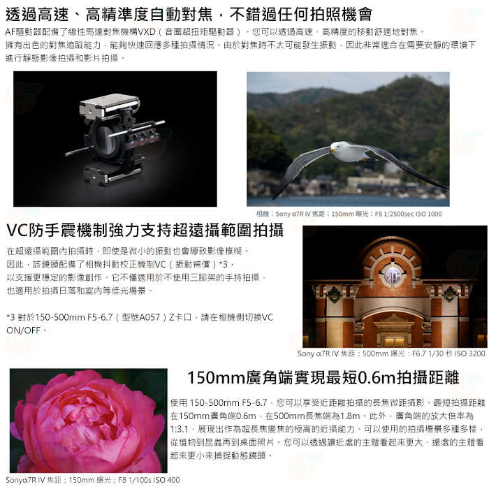 TAMRON A057 150-500mm F5-6.7 DiIII VXD 公司貨 SONY NIKON 富士 用