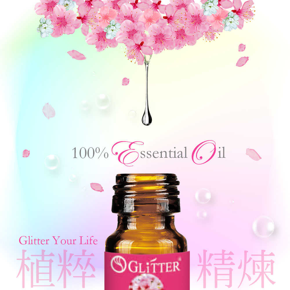 【宇堂/篆楷/GLITTER】 水溶性精油  水氧機專用水溶性調合精油 (櫻花)  10ml  GT699-5