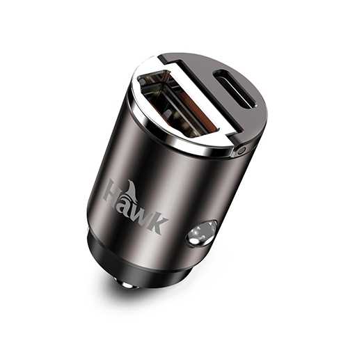 Hawk 30W雙孔PD+QC隱形車充