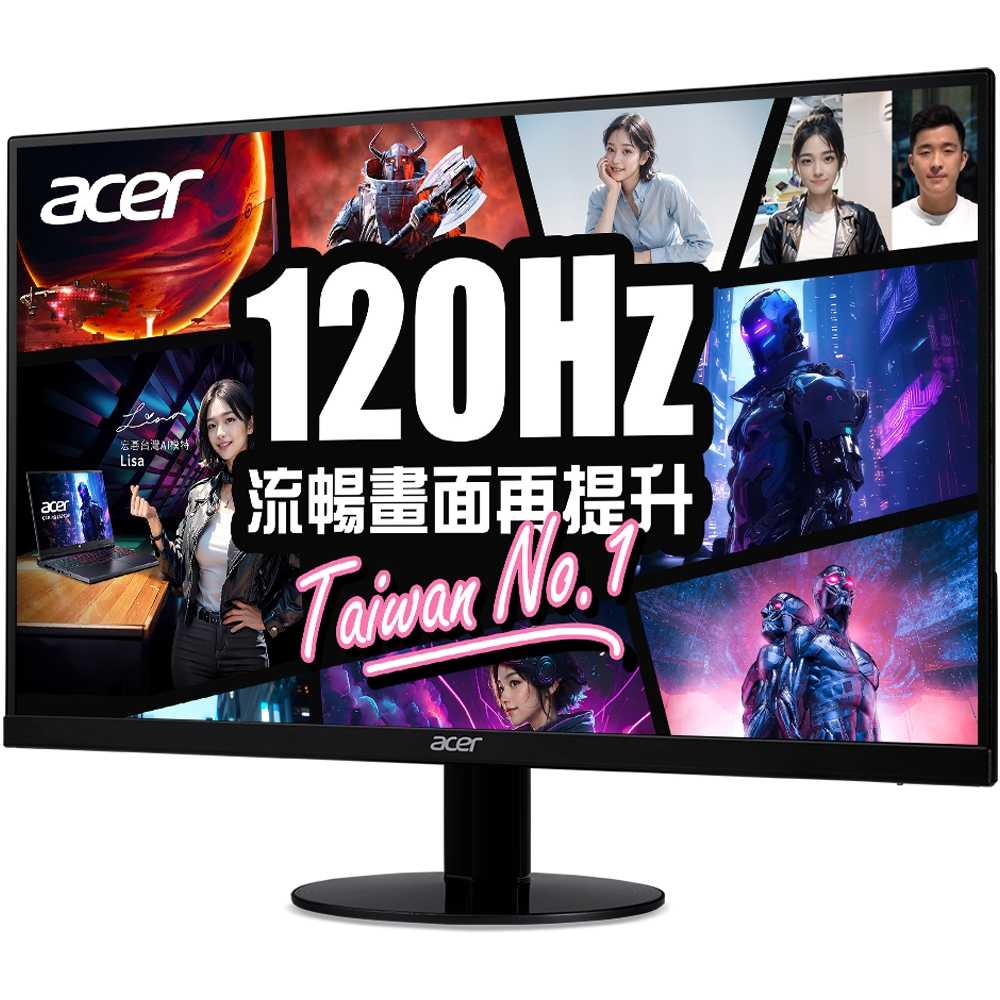 ACER SA270 G0 27型微邊框螢幕(120Hz/IPS/1ms/HDMI十VGA/內建雙喇叭)