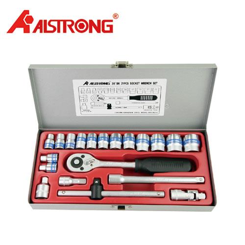 ALSTRONG 3021G-BL 3/8\u0026quot; 藍帶套筒組-21件組