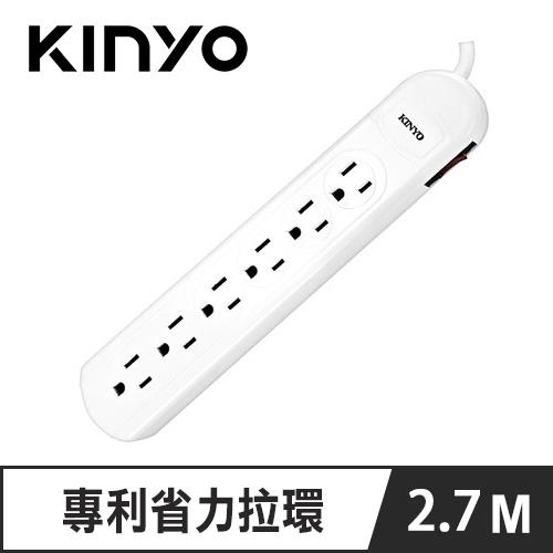 KINYO CG3169 1開6插安全延長線 9呎 2.7M