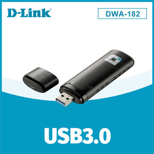 D-LINK 友訊 AC1300 MU-MIMO 雙頻USB 3.0 無線網卡 DWA-182
