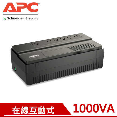 APC艾比希 1000VA 在線互動式不斷電系統 BV1000-TW