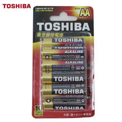 TOSHIBA東芝 鹼性電池3號 10入 AA