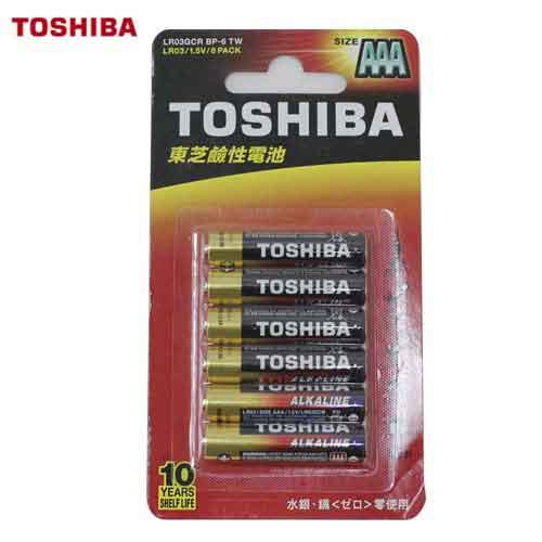 TOSHIBA東芝 鹼性電池4號 10入 AAA