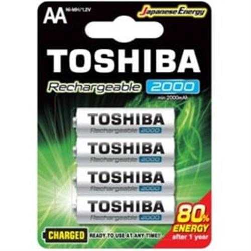 TOSHIBA東芝3號低自放電鎳氫充電電池 2000mAh4入