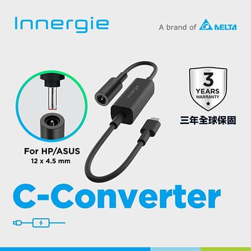 台達Innergie C-Converter【ASUS&HP】Tip對USB-C 充電連接器/轉換器