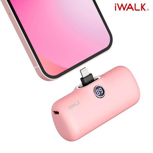 iWALK Pro快充直插式行動電源 蘋果專用-粉紅