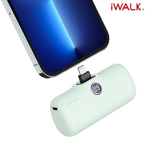 iWALK Pro快充直插式行動電源 蘋果專用-綠湖