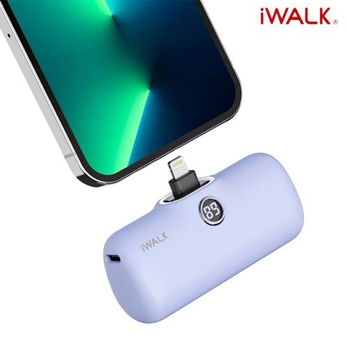 iWALK Pro快充直插式行動電源 蘋果專用-靛紫