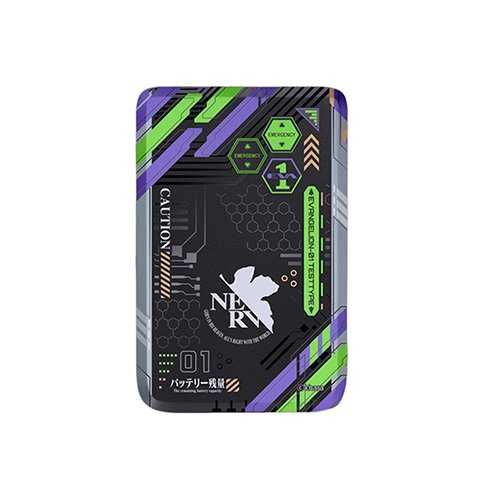 MagCell X EVANGELION 新世紀福音戰士 超薄磁吸式無線行動電源 5000mAh-初號機裝甲