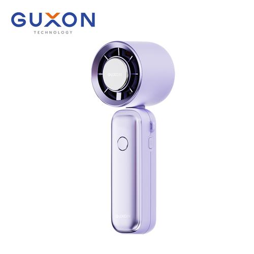 GUXON 巧冰扇 冰敷折疊手持高速風扇 薰衣紫 (GXFAN01) 可立可折疊/100段速/附掛繩