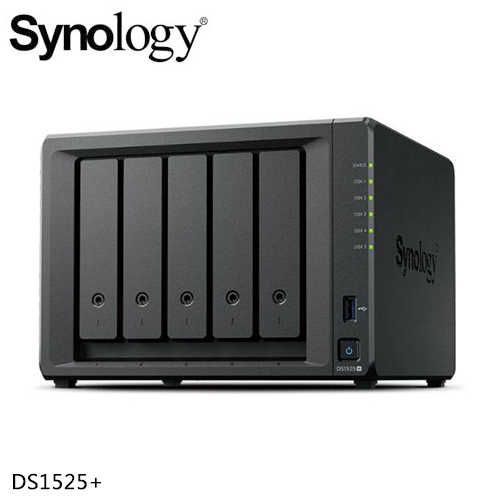 Synology 群暉科技 DS1525+ 網路儲存伺服器