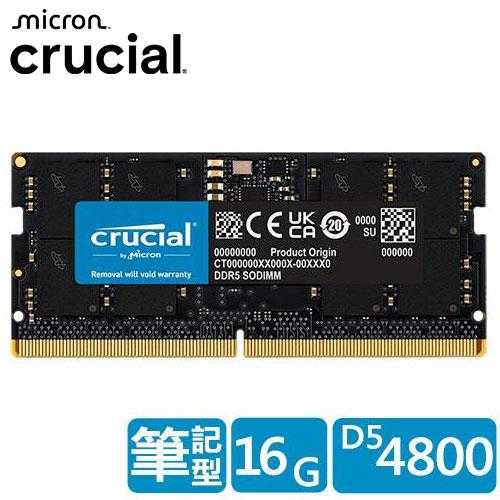 Micron Crucial NB-DDR5 4800/ 16G 筆記型RAM 內建PMIC電源管理晶片