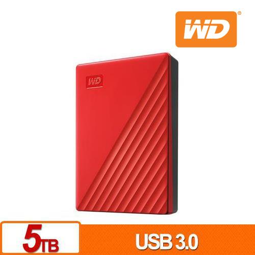 WD 威騰 My Passport 5TB(紅) 2.5吋行動硬碟原價5090(省1300)