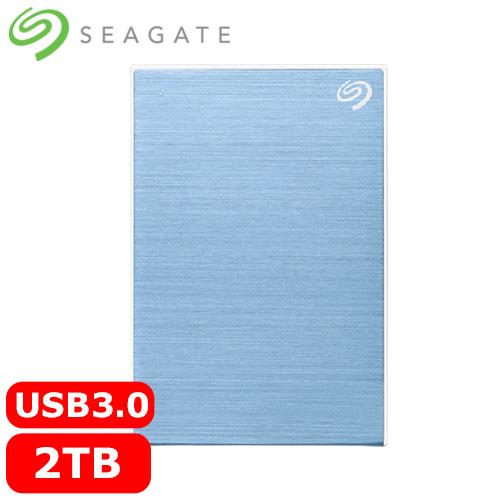 Seagate希捷 One Touch 2TB 2.5吋行動硬碟 冰川藍 (STKY2000402)