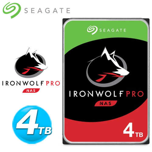Seagate 3.5吋 4TB 那嘶狼【IronWolf Pro】NAS(ST4000NE001