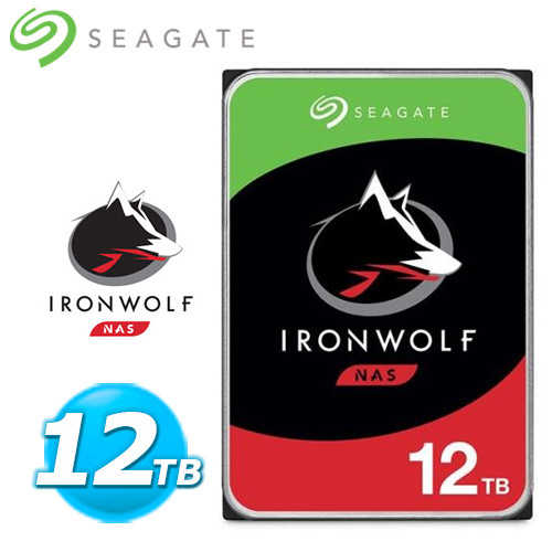 Seagate 3.5吋 12TB 那嘶狼【IronWolf】NAS(ST12000VN0008)原價10690(省872)