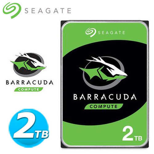 Seagate【BarraCuda】3.5吋 2TB 新梭魚 桌上型硬碟(ST2000DM008)原價2190(省124)