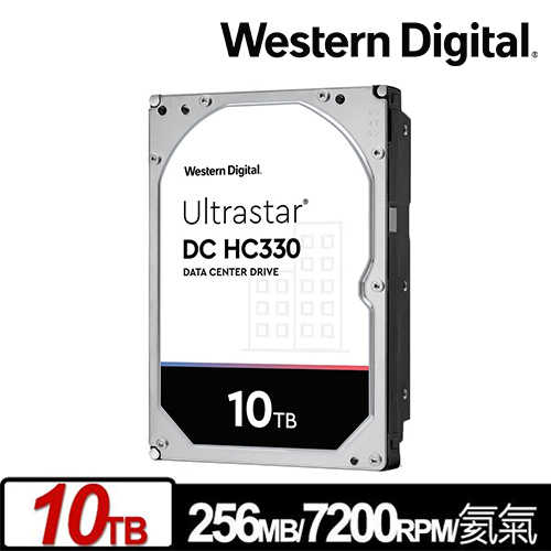 WD 威騰 Ultrastar DC HC330 10TB 3.5吋企業級硬碟,