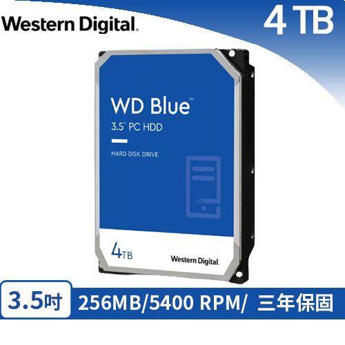 WD 威騰 3.5吋 4TB WD40EZAZ【藍標】 SATA硬碟