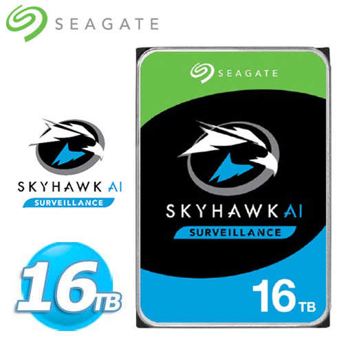 Seagate希捷 3.5吋 16TB 監控鷹【SkyHawk AI】7200轉 監控硬碟