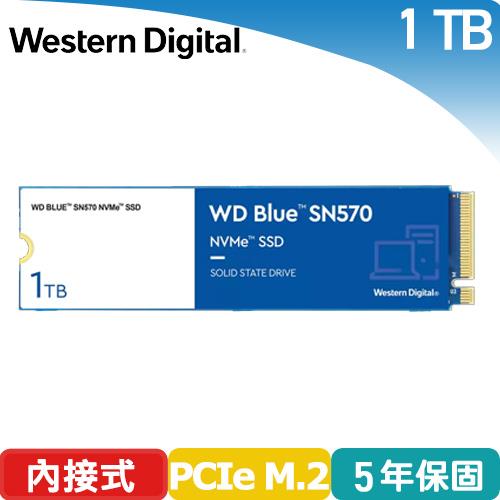 WD 威騰 藍標 SN570 1TB NVMe M.2 PCIe SSD