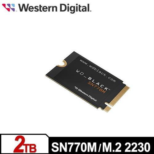 WD 黑標 SN770M 2TB M.2 2230 PCIe 4.0 NVMe SSD