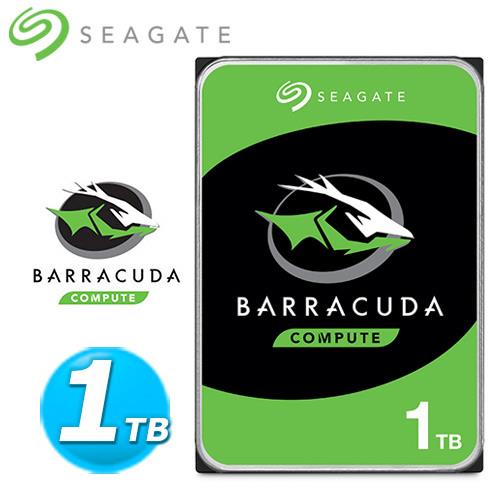 Seagate 3.5吋 1TB 【BarraCuda】新梭魚桌上型硬碟 (ST1000DM014)