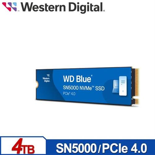 WD威騰 藍標 SN5000 4TB M.2 PCIe 4.0 NVMe SSD
