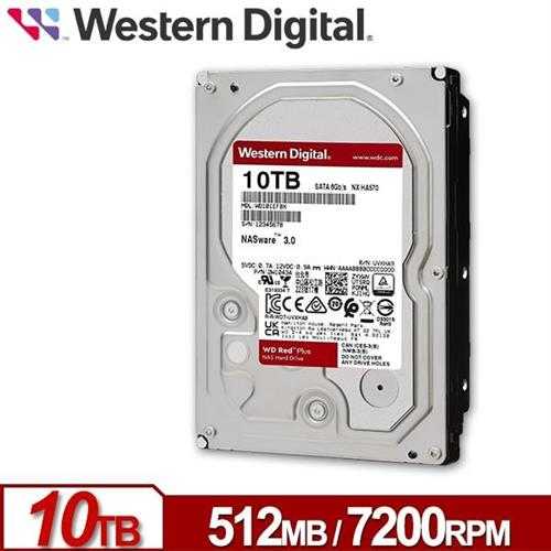 WD 威騰 WD100EFGX 紅標 Plus 10TB 3.5吋 NAS硬碟