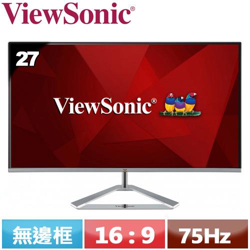 ViewSonic優派 27型 時尚無邊框IPS螢幕 VX2776-SH