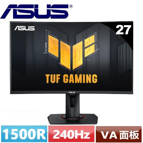 ASUS華碩 27型 TUF Gaming VG27VQM Full HD 曲面電競螢幕